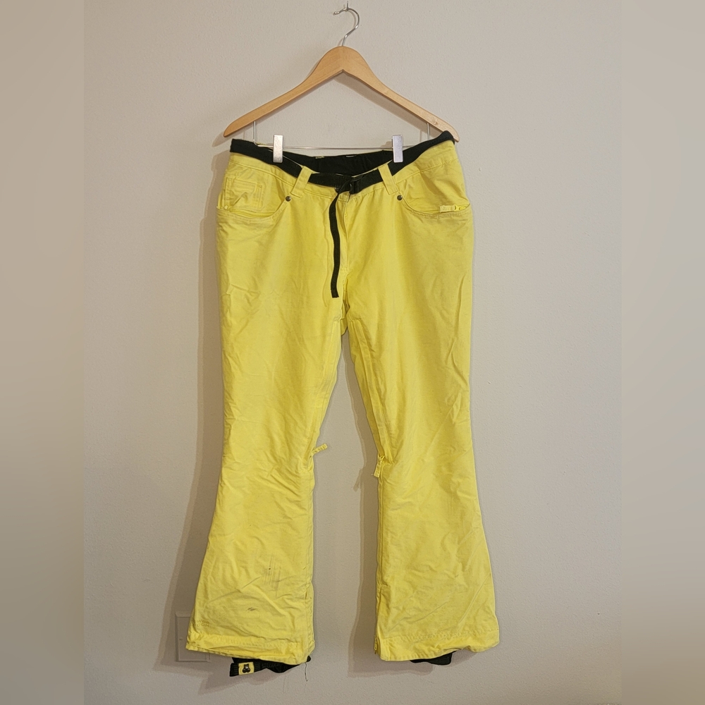 Yellow Boot Cut Flare Pants